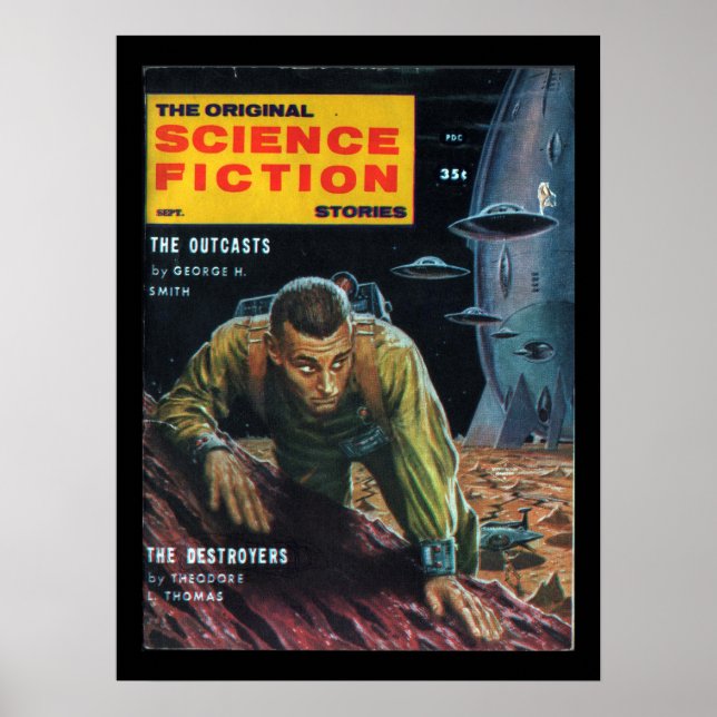 Science fiction - 1958.09_Pulp Art Poster (Framsidan)