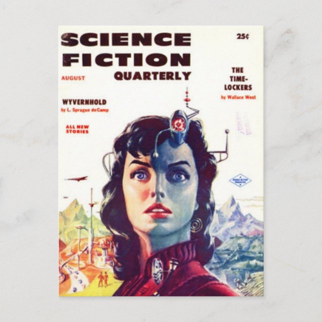 Science fiction 3 vykort (Framsida)