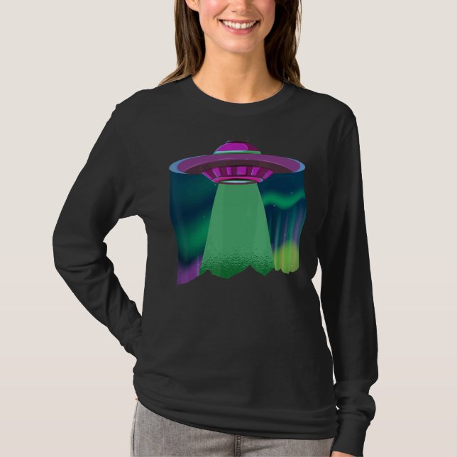 Science fiction Alien Abduction Ufo Believer Sci F T Shirt (Framsida)