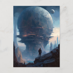 Science fiction Alien City Ligcape Sci Fi Vykort