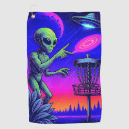 Science fiction Alien Disk Golf Towel