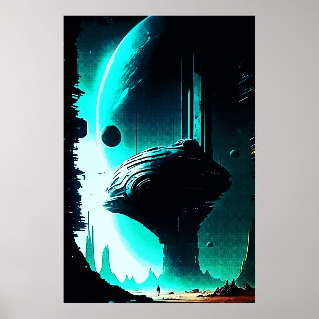 Science fiction Alien liggande 103 Poster (Framsidan)