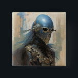 Science fiction Alien Wearing Helmet Mask<br><div class="desc">Fantasy,  Sci-fi & Horror art av Lunarium.</div>