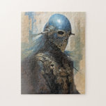 Science fiction Alien Wearing Helmet Mask Pussel<br><div class="desc">Fantasy Art products by The Lunarium.</div>