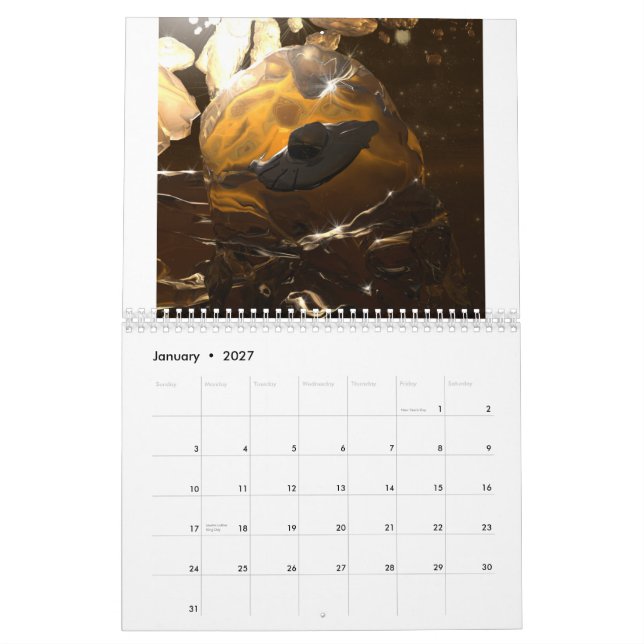 Science fiction Art Calendar Kalender (Jan 2027)