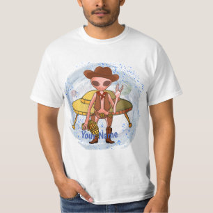 Science fiction cowboy utomjording t shirt