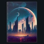 Science fiction Cyberpunk Space City Anteckningsbok<br><div class="desc">Science fiction Cyberpunk Space City</div>