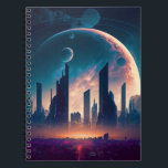 Science fiction Cyberpunk Space City Anteckningsbok<br><div class="desc">Science fiction Cyberpunk Space City</div>