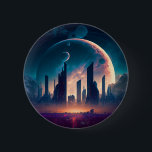 Science fiction Cyberpunk Space City Knapp<br><div class="desc">Fantasy Art products by The Lunarium.</div>