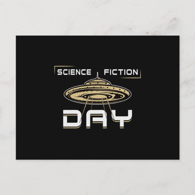 Science Fiction Day Rymden Håll Lugna Stjärnor Pre Vykort (Framsida)