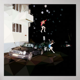 Science fiction efter Brand New Poly Art Poster