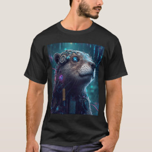 Science fiction Evolved Animal Robot Otter 1 T Shirt