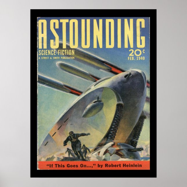 Science fiction_ februari 1940_Pulp Art Poster (Framsidan)