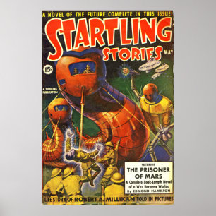 Science fiction för häpnadsväckande berättelser poster