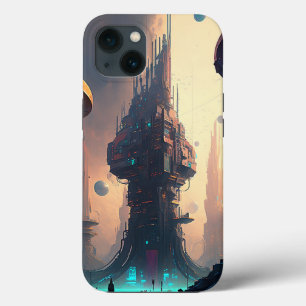 Science fiction Futuristiska City Fodral-Mate iPho