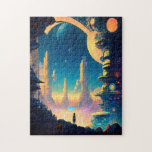 Science fiction Futuristiska City Jigszawa Puzzle Pussel<br><div class="desc">Science fiction Futuristiska City</div>