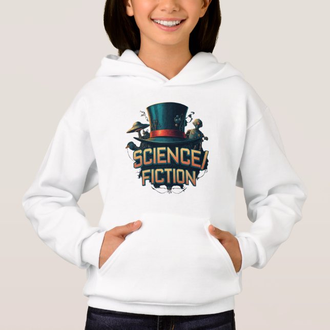 Science/Fiction Girl's Pullover Hoody T Shirt (Framsida)