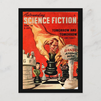 Science fiction_ januari 1947_Pulp Art Vykort