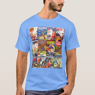 Science Fiction MÄN BARN KVINNOR SERIEBOK vintage T Shirt