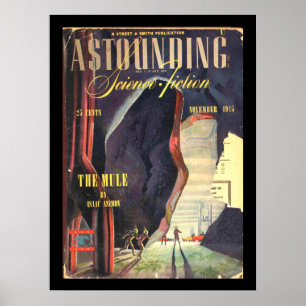 Science fiction_ november 1945_Pulp Art Poster