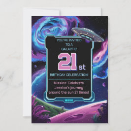 science fiction party Sci Fi Galactic 21:a Inbjudningar
