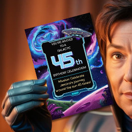 science fiction party Sci Fi Galactic 45:e Inbjudningar