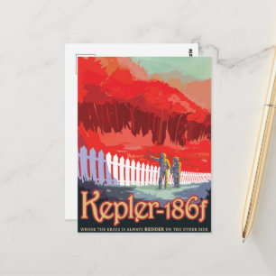 Science Fiction-reseannons, Planet Kepler-186f Vykort