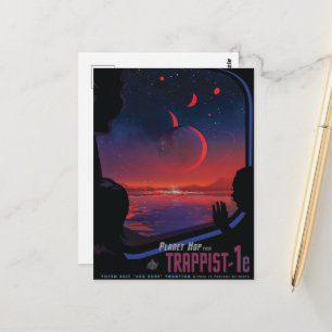 Science Fiction-reseannons, Planet Trapist-1e Vykort