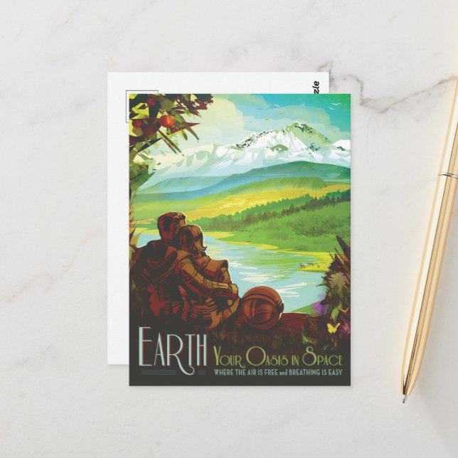 Science fiction-resklubb, Planet Jorden Vykort (Fram/Back In Situ)