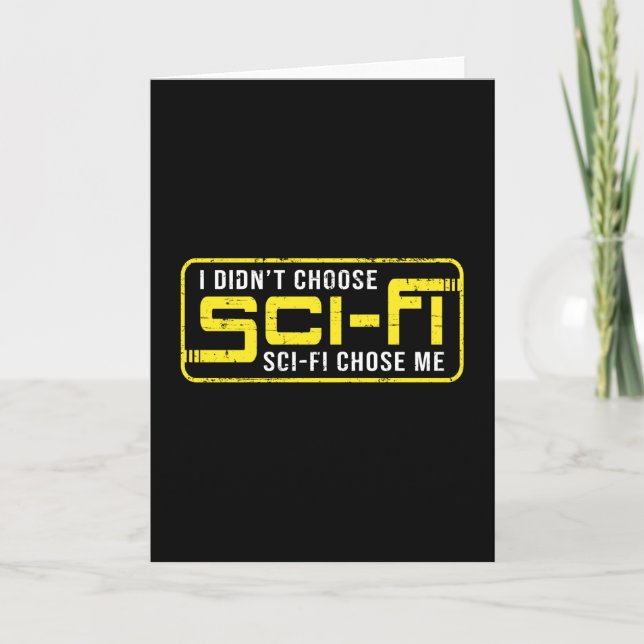 Science fiction Space Ufo Sci-Fi Alien Funny Gift Kort (Framsida)