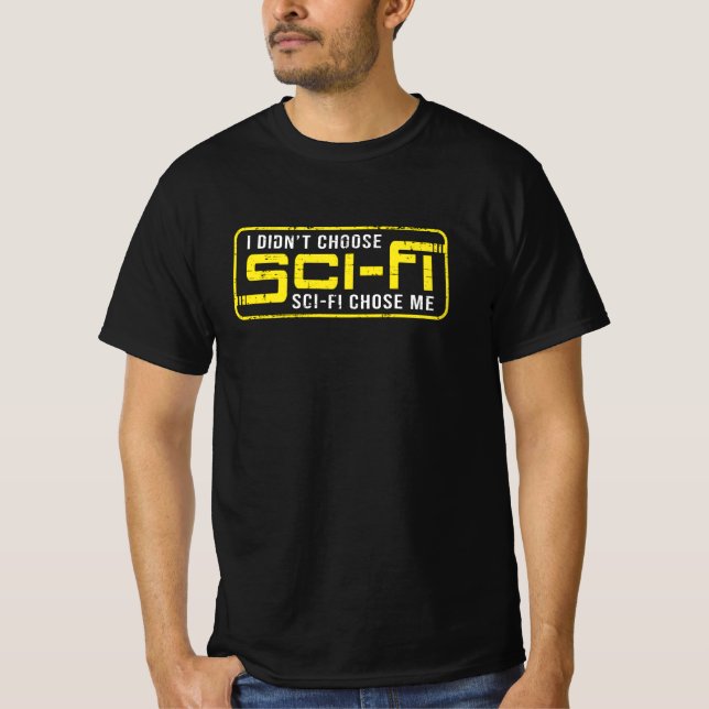 Science fiction Space Ufo Sci-Fi Alien Funny Gift T Shirt (Framsida)