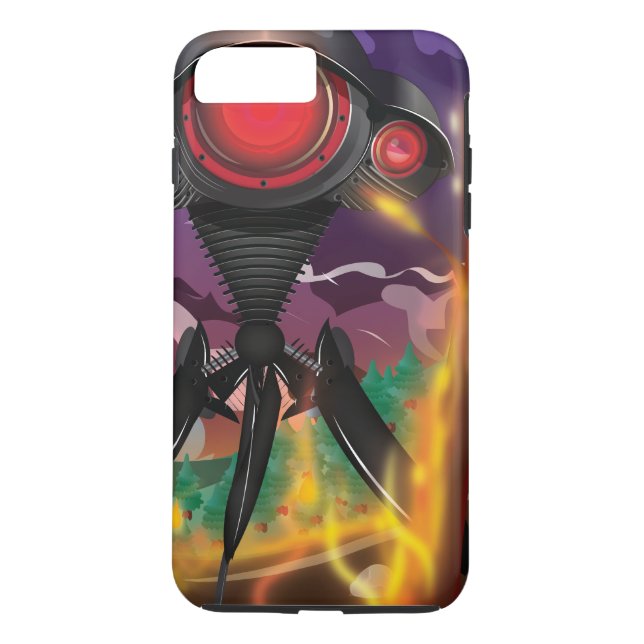 Science fiction-utlänningen attackerar! Case-Mate iPhone skal (Baksida)