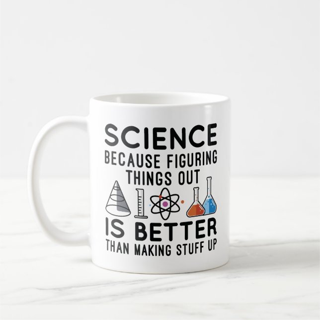 Science Figuring Sak Out Kaffemugg (Vänster)