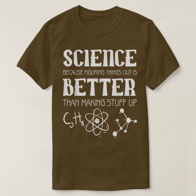 Science Figuring Sak Out T Shirt (Design framsida)