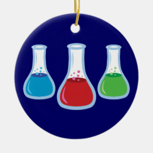 Science Flasks Julgransprydnad Keramik