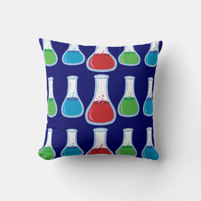 Science Flasks Kudde (Framsida)