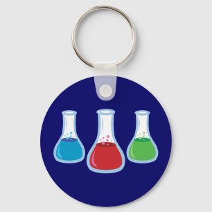 Science Flasks Nyckelring