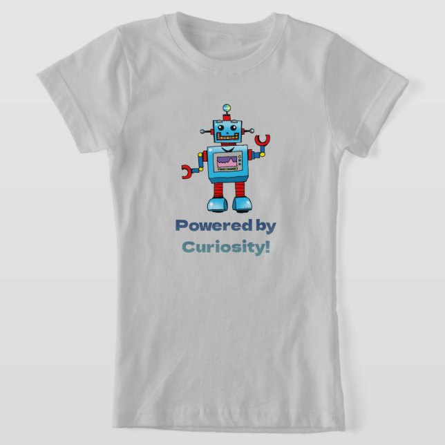 science för barn - robot t shirt (Laydown)