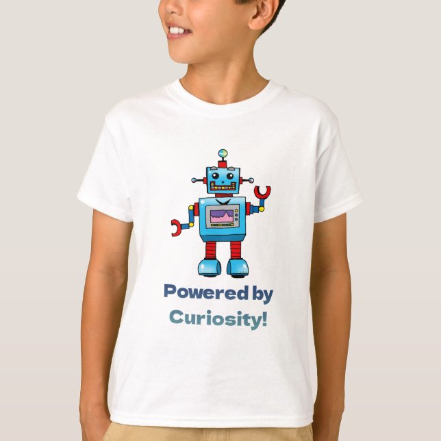 science för barn - robot t shirt (Framsida)