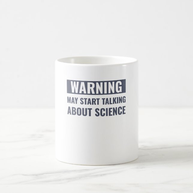 Science Funny Scientist Talkin Om Science Kaffemugg (Center)