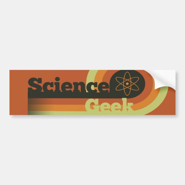 Science Geek Bildekal (Framsidan)