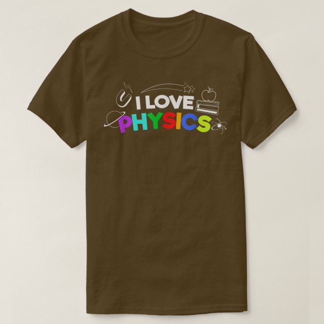 Science Geek Nerd Kärlek Physics 1924 T Shirt (Design framsida)