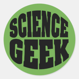Science Geek Runt Klistermärke