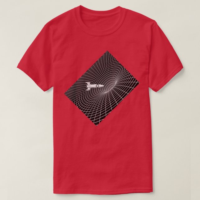 Science Geek T Shirt Event Horizon Black Hål Prem (Design framsida)