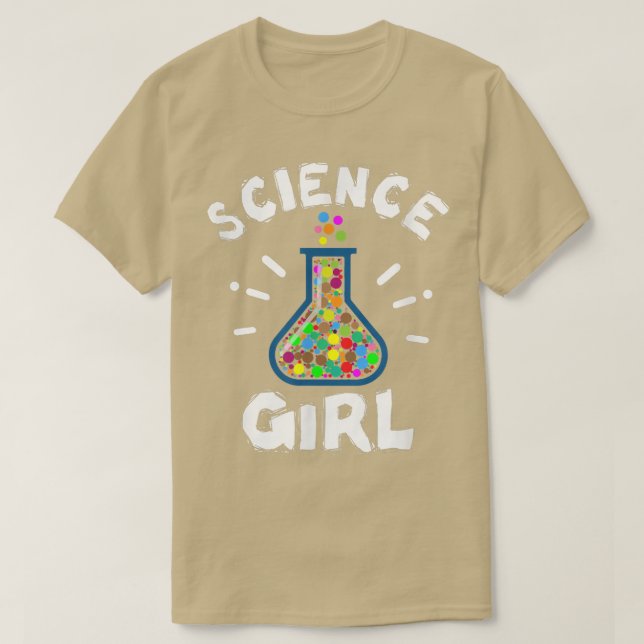 Science Girl Chemistry Biology  T Shirt (Design framsida)