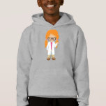 Science Girl, Scientist, Cute Girl, Orange Hair T Shirt<br><div class="desc">Cute,  roligt och god design med en tjej i labbet jackar och glasögon. Modern gåva och trendig,  perfekt för älskare i ditt liv.</div>
