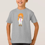 Science Girl, Scientist, Cute Girl, Orange Hair T Shirt<br><div class="desc">Cute,  roligt och god design med en tjej i labbet jackar och glasögon. Modern gåva och trendig,  perfekt för älskare i ditt liv.</div>