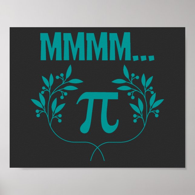 Science Humor MMmm Pi Day Poster (Framsidan)
