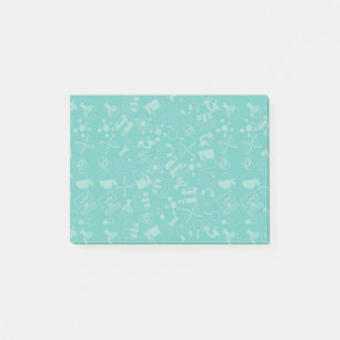 Science Icons Mönster Post-it Block