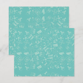 Science Icons Mönster Post-it Notes